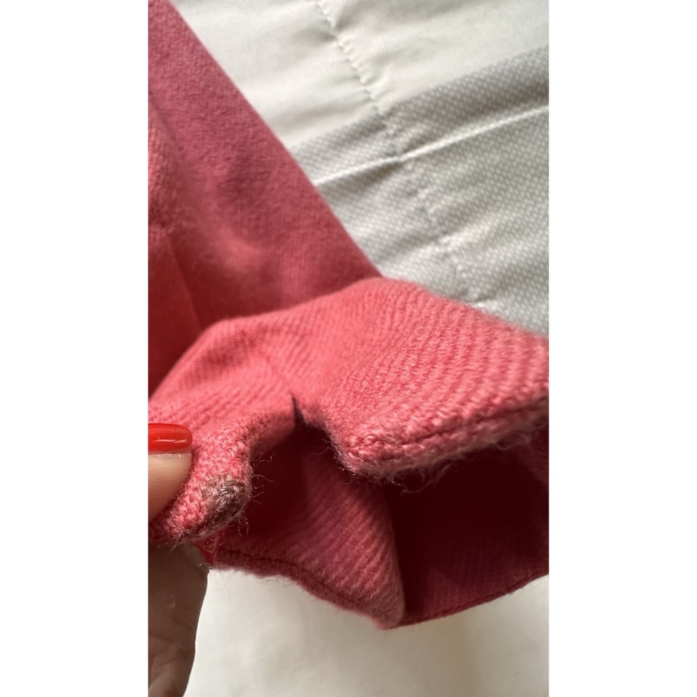 Akris Punto Coral Pink Wool Cashmere Blazer Jacket 4 Origami Pleated Buckle READ - Picture 13 of 14